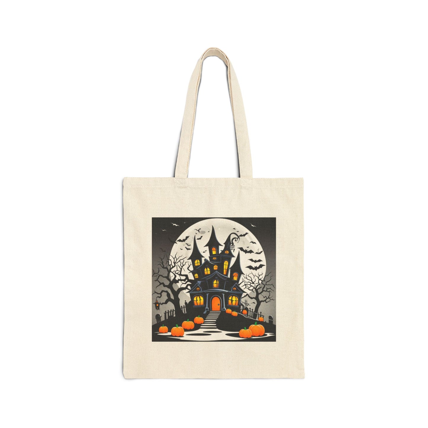 Halloween Haunted House Tote Bag