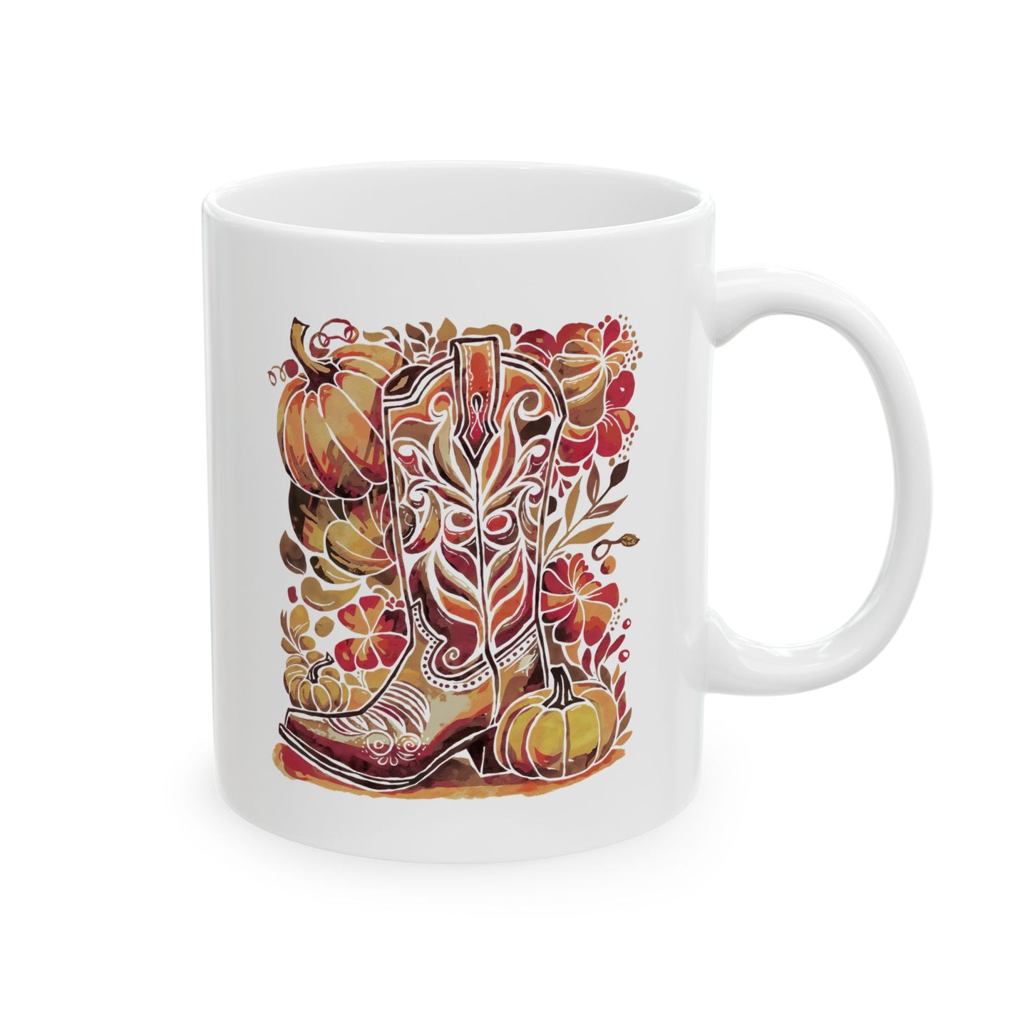 Cowgirl Boot Ceramic Mug