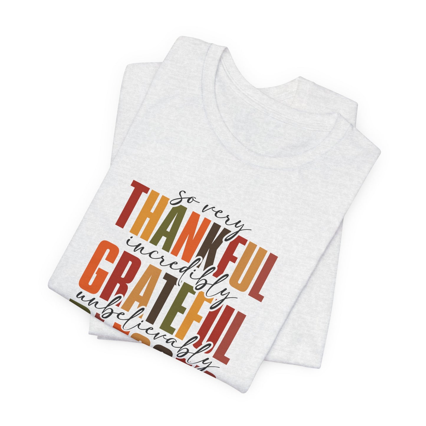 Thankful, Grateful, Blessed, Tee