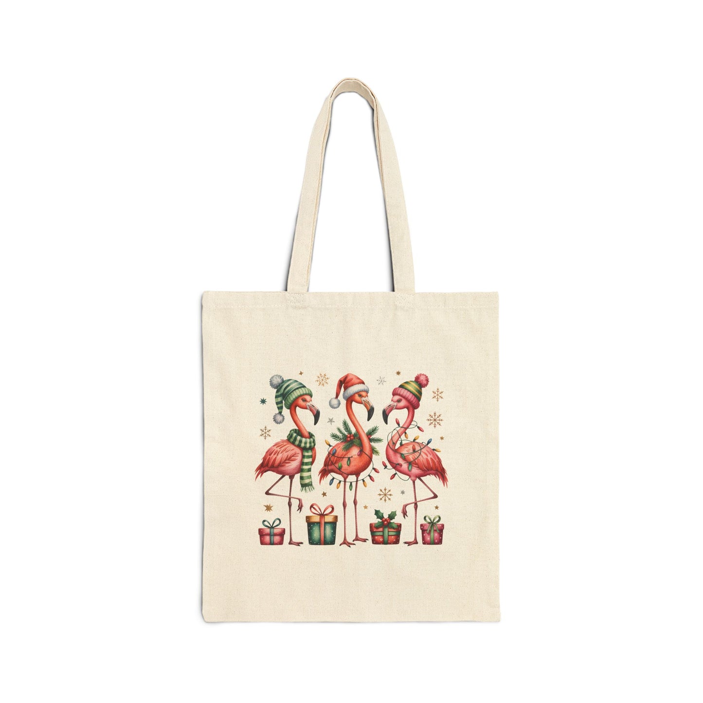 Flamingo Christmas Tote Bag