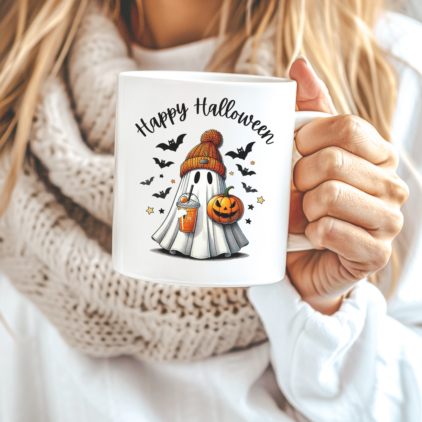 Halloween Ghost Ceramic Mug
