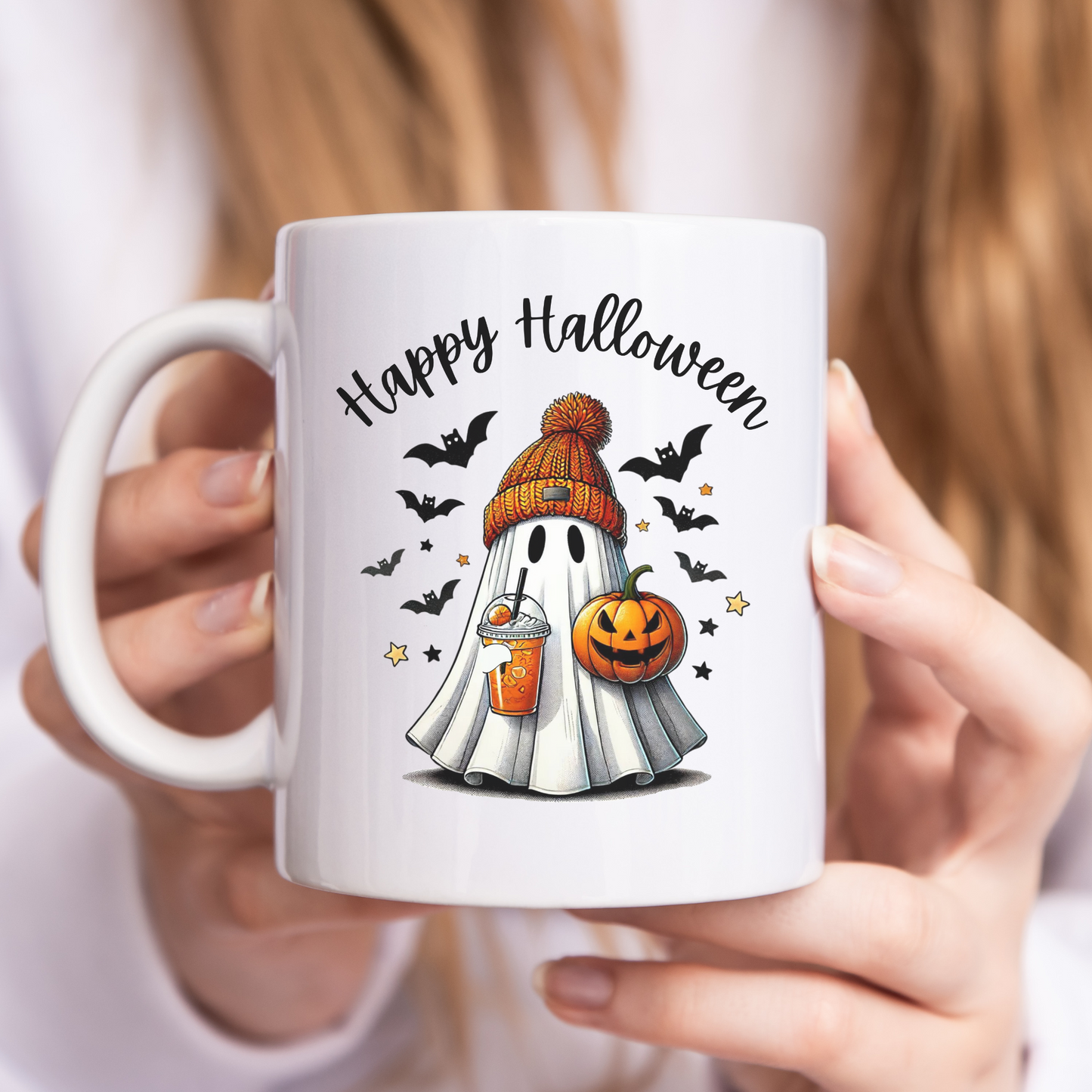 Halloween Ghost Ceramic Mug