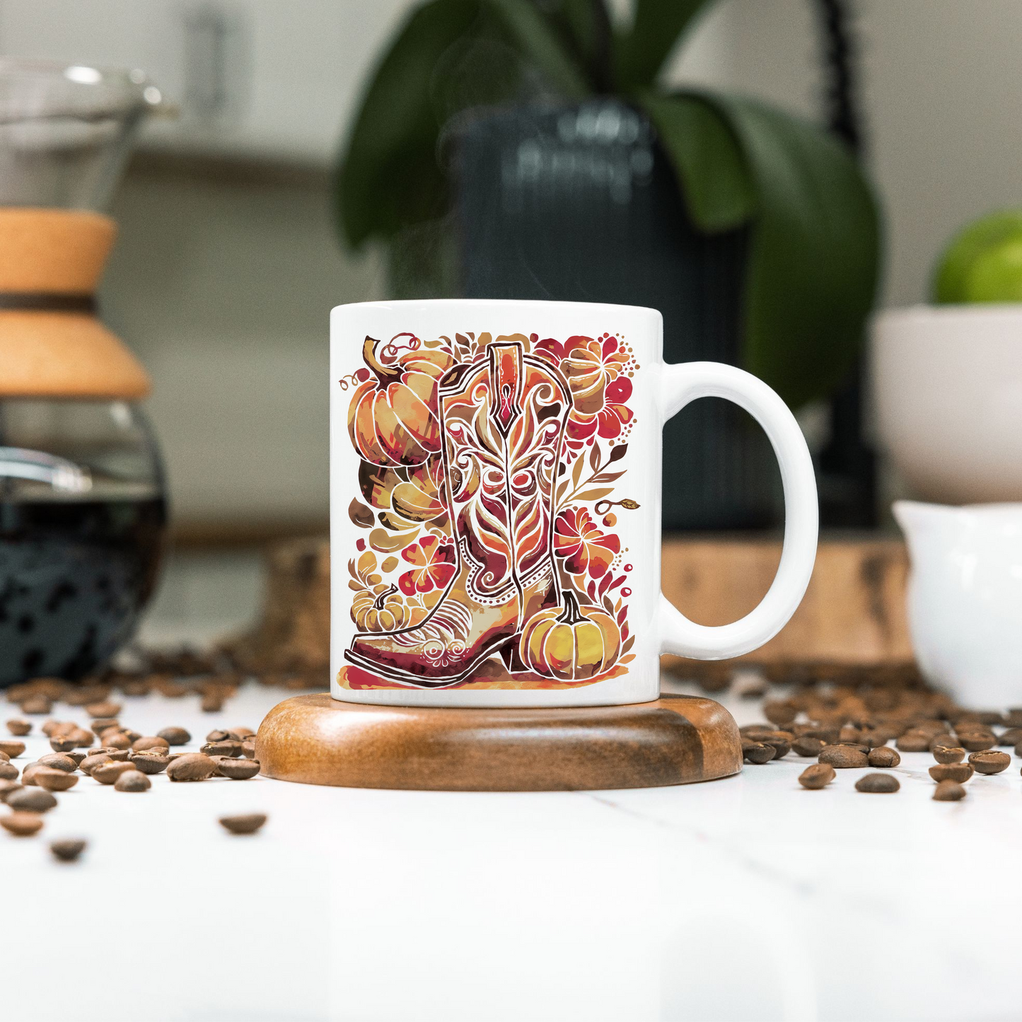 Cowgirl Boot Ceramic Mug