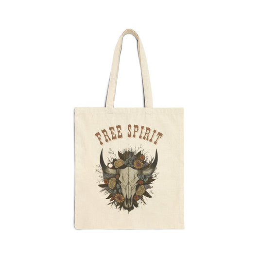 Free Spirit Cotton Canvas Tote Bag