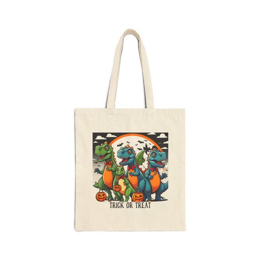 Halloween Dinosaur Tote Bag, Trick or Treat  Bag