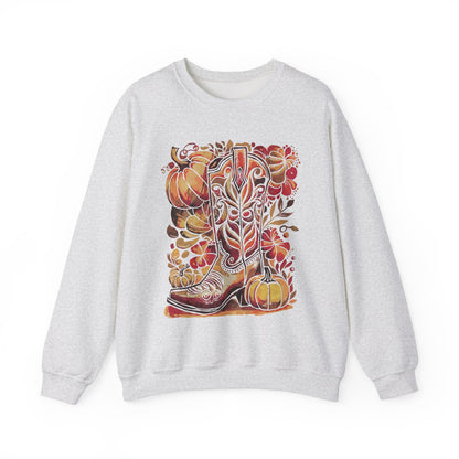 Cowgirl Boot Fall Sweatshirt