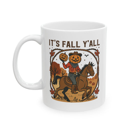 It's Fall Y'All Autumn Ceramic Coffee Mug