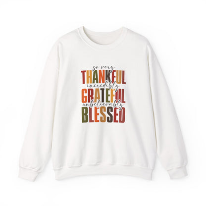 Thankful, Grateful, Blessed Crewneck Sweatshirt