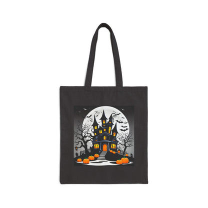 Halloween Haunted House Tote Bag