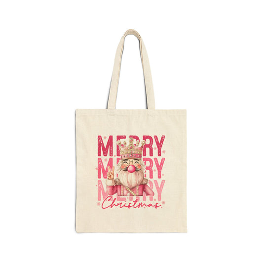 Nutcracker Merry Christmas Tote
