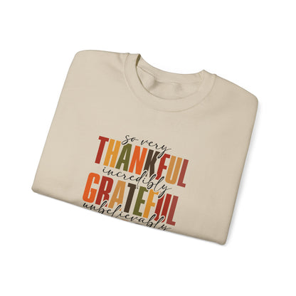 Thankful, Grateful, Blessed Crewneck Sweatshirt