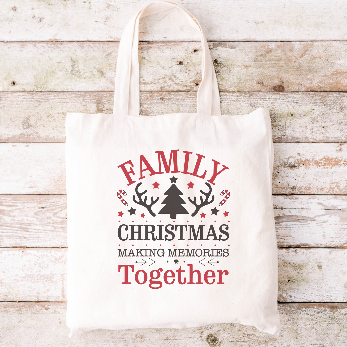 Family Christmas Tote Bag