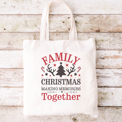 Family Christmas Tote Bag