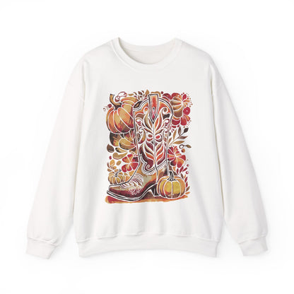 Cowgirl Boot Fall Sweatshirt