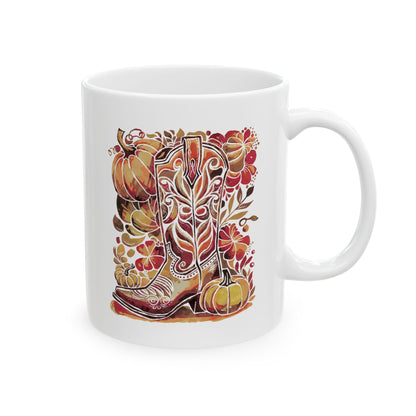 Cowgirl Boot Ceramic Mug