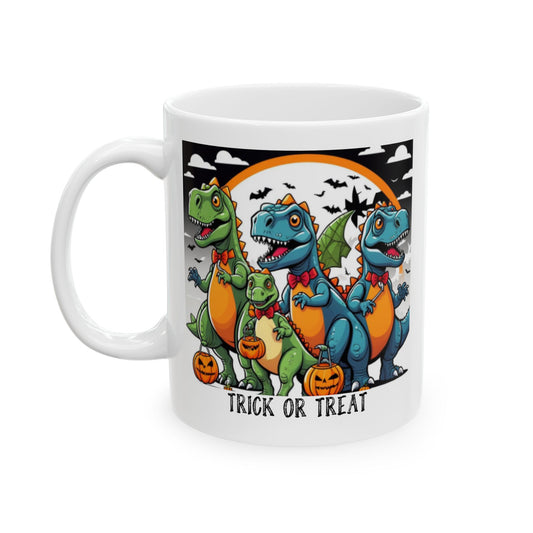 Funny Dinosaur Halloween Ceramic Mug