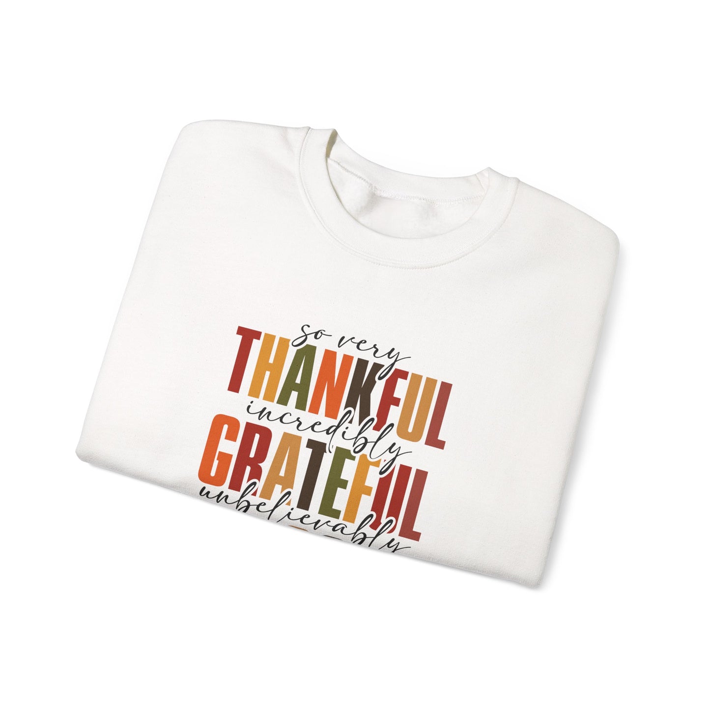 Thankful, Grateful, Blessed Crewneck Sweatshirt