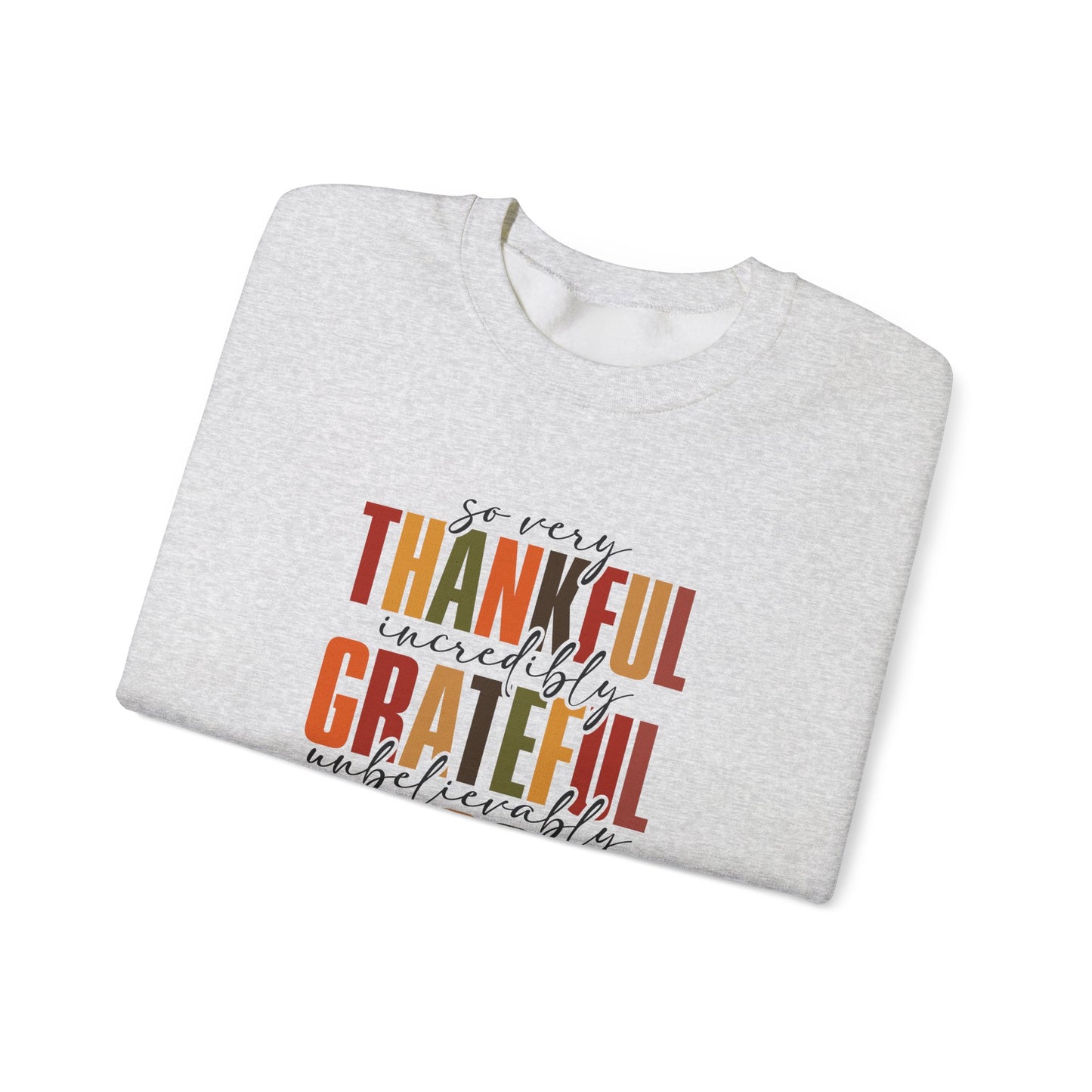 Thankful, Grateful, Blessed Crewneck Sweatshirt