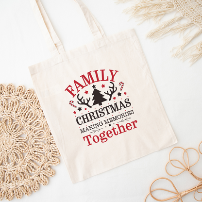 Family Christmas Tote Bag