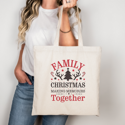 Family Christmas Tote Bag