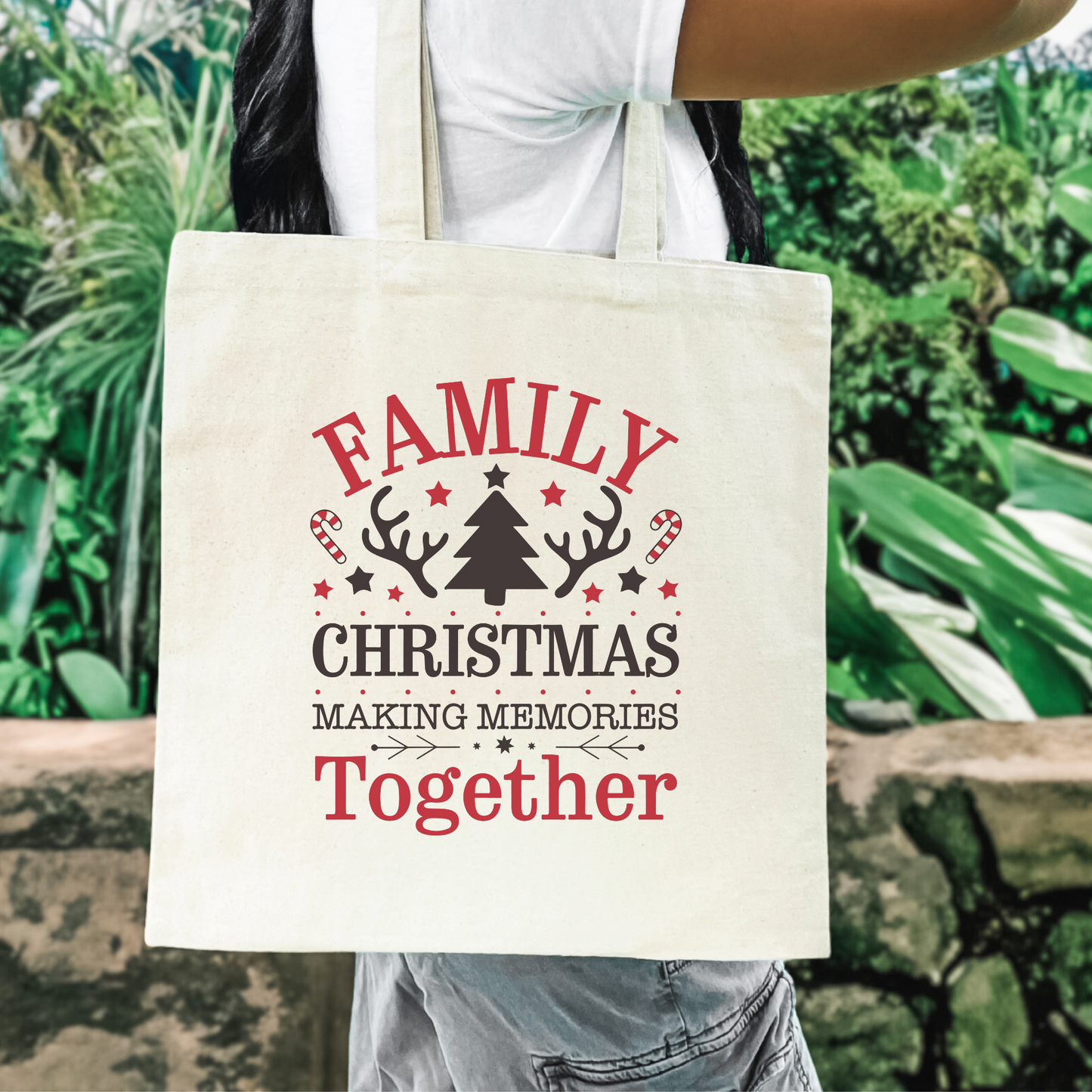 Family Christmas Tote Bag