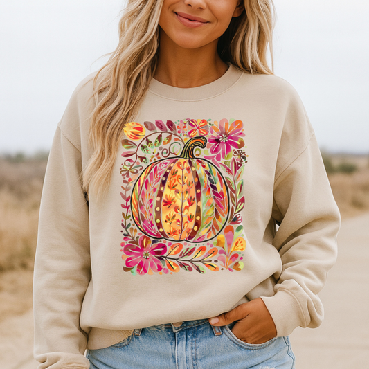 Autumn Pumpkin Crewneck Sweatshirt