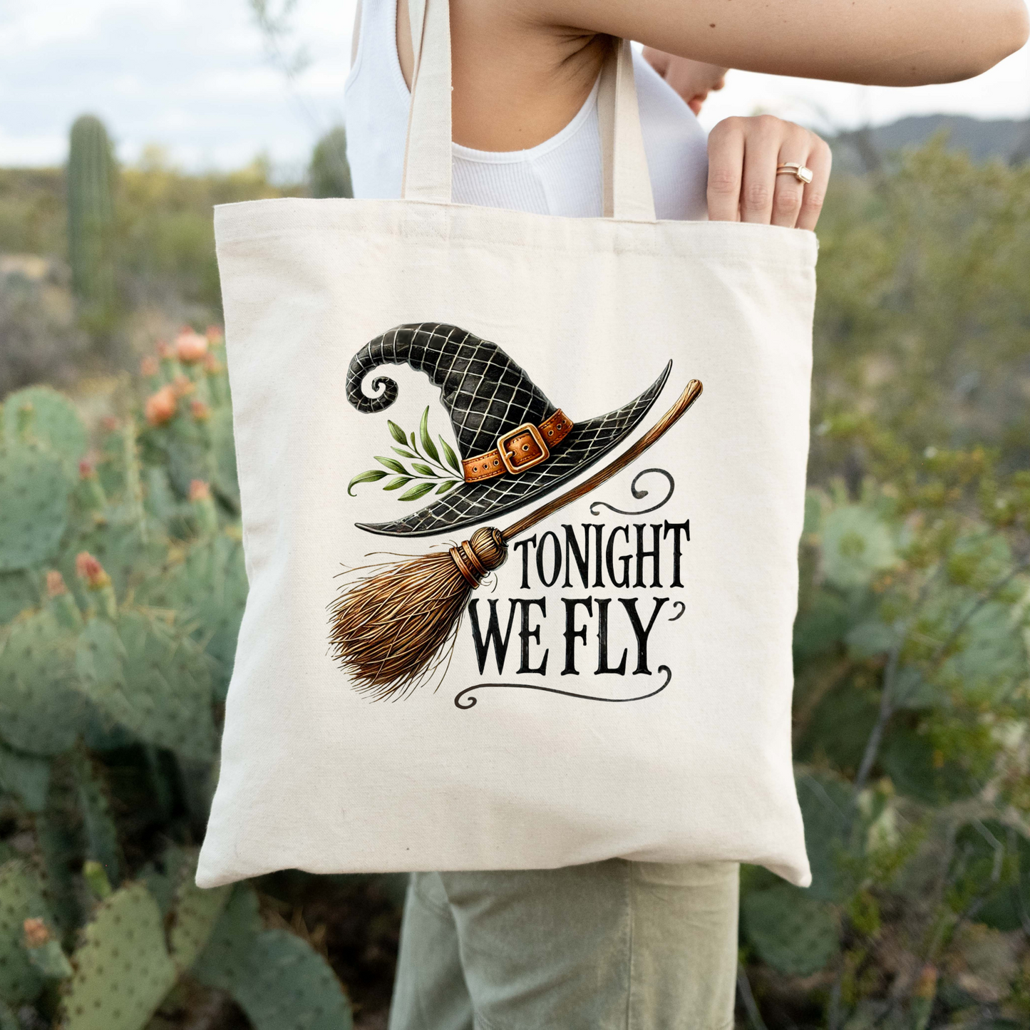 Halloween Witch Tote Bag
